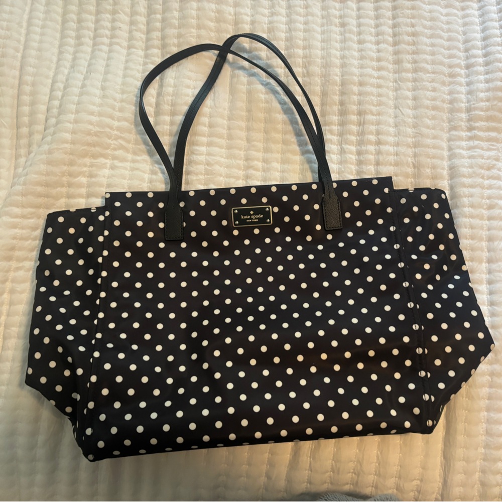 Kate Spade nylon zip tote bag